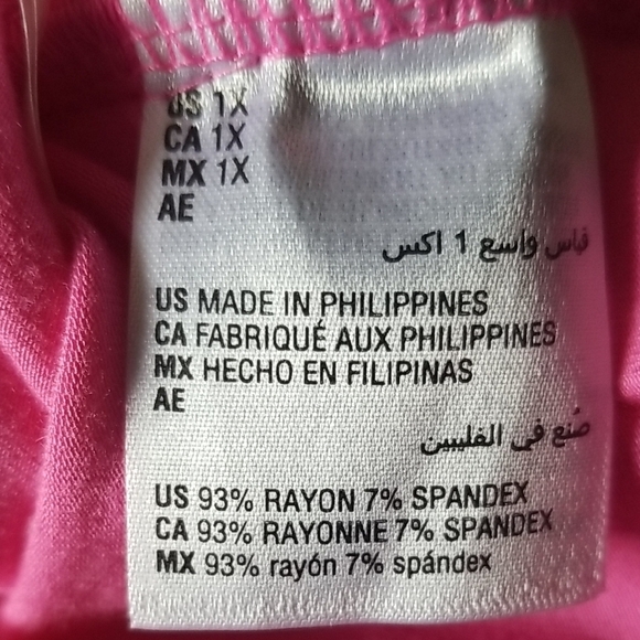 INC International Concepts Pink Wrap Blouse Relaxed Fit - Picture 6 of 8